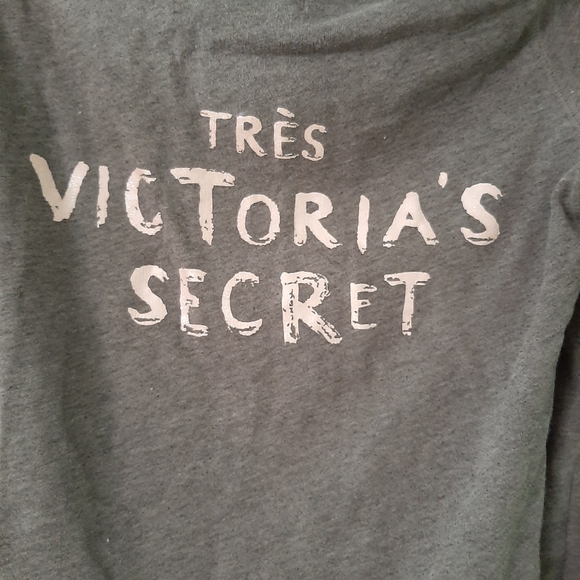 Tres Victoria's Secret Zip Up Fitted Hoodie - Picture 4 of 5